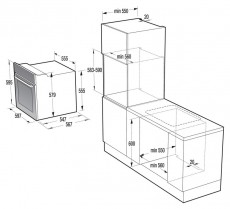 Gorenje BO647A20XG  elektromos sütő Konyhai termékek - Sütő-főzőlap, tűzhely (beépíthető) - Sütő (beépíthető) - 283829