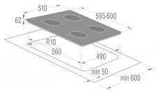 Gorenje EC610SC elektromos főzőlap Konyhai termékek - Sütő-főzőlap, tűzhely (beépíthető) - Elektromos főzőlap (beépíthető) - 283864