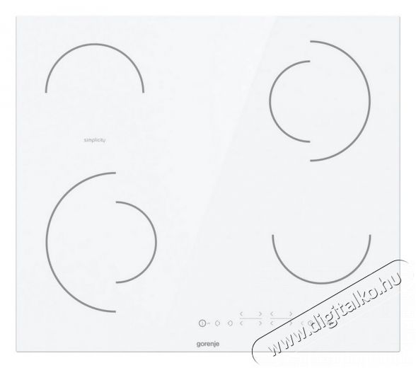 Gorenje ECT644SY2W elektromos főzőlap Konyhai termékek - Sütő-főzőlap, tűzhely (beépíthető) - Elektromos főzőlap (beépíthető) - 341248