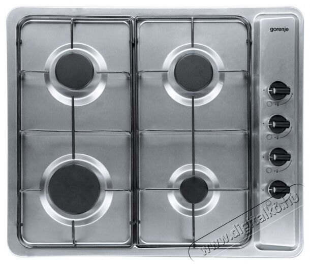 Gorenje G64X gázfőzőlap Konyhai termékek - Sütő-főzőlap, tűzhely (beépíthető) - Gázfőzőlap (beépíthető) - 283859