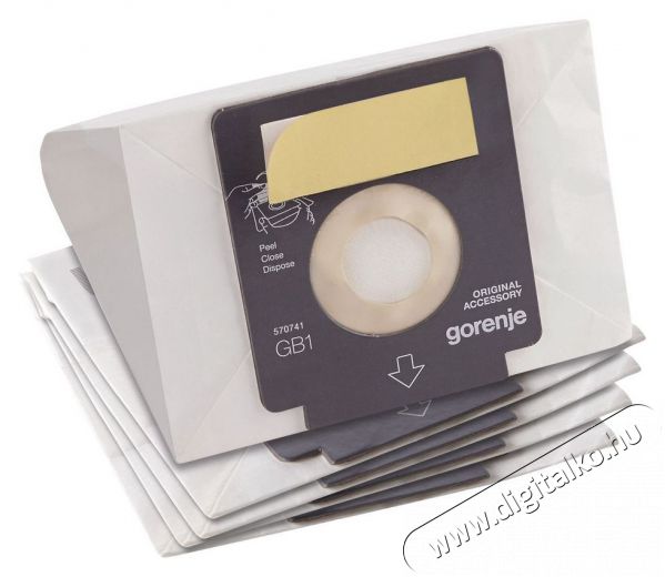 Gorenje GB1PBU 5db papír porzsák, bemeneti motorszűrővel Háztartás / Otthon / Kültér - Porszívó / takarítógép - Porzsák / portartály - 353210