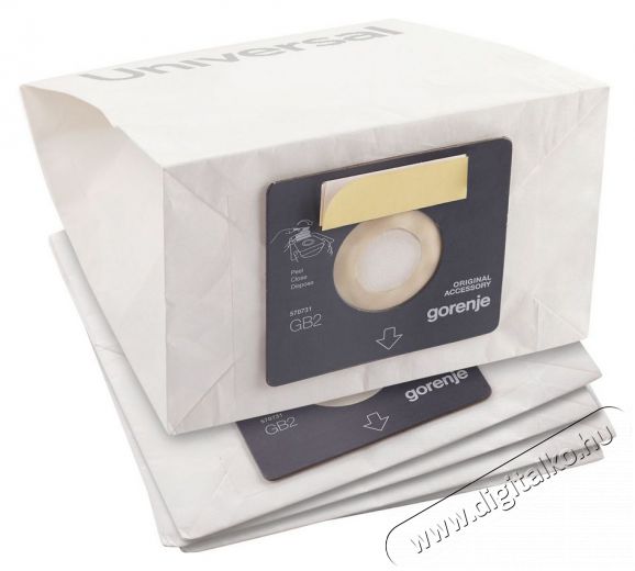 Gorenje GB2PBU 5db papír porzsák, bemeneti motorszűrővel Háztartás / Otthon / Kültér - Porszívó / takarítógép - Porzsák / portartály - 353213