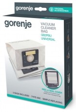 Gorenje GB2PBU 5db papír porzsák, bemeneti motorszűrővel Háztartás / Otthon / Kültér - Porszívó / takarítógép - Porzsák / portartály - 353213