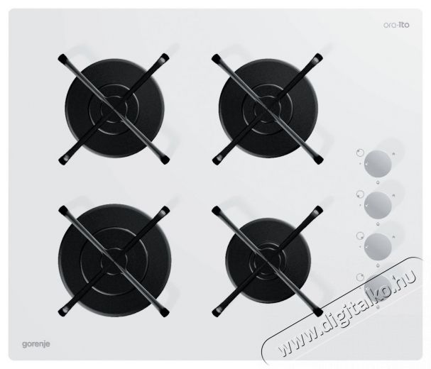 Gorenje GHS64ORAW g&aacute;zfőzőlap Konyhai term&eacute;kek - S&uuml;tő-főzőlap, tűzhely (be&eacute;p&iacute;thető) - G&aacute;zfőzőlap (be&eacute;p&iacute;thető) - 283878