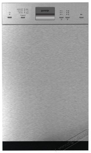 Gorenje GI51010X beépíthető mosogatógép Konyhai termékek - Mosogatógép - Keskeny (45cm-ig) beépíthető mosogatógép - 311740