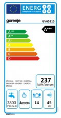 Gorenje GV65315 mosogatógép Konyhai termékek - Mosogatógép - Normál (60cm) beépíthető mosogatógép - 300390
