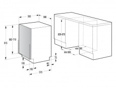 Gorenje GV65315 mosogatógép Konyhai termékek - Mosogatógép - Normál (60cm) beépíthető mosogatógép - 300390