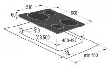 Gorenje IT614SC indukciós főzőlap Konyhai termékek - Sütő-főzőlap, tűzhely (beépíthető) - Indukciós főzőlap (beépíthető) - 283894