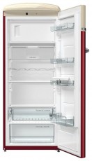 Gorenje OBRB153R Retro Special Edition egyajtós hűtőszekrény Konyhai termékek - Hűtő, fagyasztó (szabadonálló) - Alulfagyasztós kombinált hűtő - 353246
