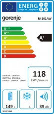 Gorenje R4101AW hűtőszekrény Konyhai termékek - Hűtő, fagyasztó (szabadonálló) - Fagyasztó nélküli hűtő - 339344