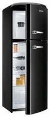 Gorenje RF60309OBK hűtőszekrény - fekete Konyhai termékek - Hűtő, fagyasztó (szabadonálló) - Felülfagyasztós kombinált hűtő - 283573