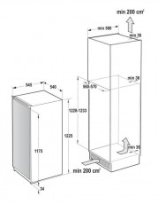 Gorenje RI4121E1 beépíthető egyajtós hűtőszekrény Konyhai termékek - Hűtő, fagyasztó (beépíthető) - Fagyasztó nélküli hűtő - 350082