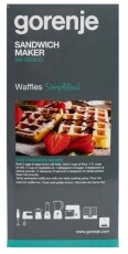 Gorenje SM703GCG Szendvics, gofri készítő és grillező Konyhai termékek - Konyhai kisgép (sütés / főzés / hűtés / ételkészítés) - Melegszendvics / gofri sütő - 363322