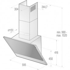Gorenje WHI641E6XGW páraelszívó Konyhai termékek - Páraelszívó - Kürtős - 300387