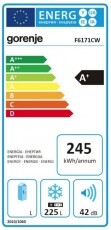 Gorenje F6171CW fagyasztószekrény Konyhai termékek - Hűtő, fagyasztó (szabadonálló) - Fagyasztószekrény - 362195