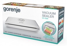 Gorenje VS120W vákuumozó fóliahegesztő Konyhai termékek - Fóliahegesztő - Fóliahegesztő - 334201