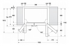 Gorenje NRS9181VX Side-by-Side hűtőszekrény Konyhai termékek - Hűtő, fagyasztó (szabadonálló) - Amerikai típusú Side By Side hűtő - 350577