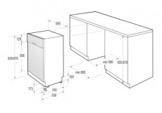 Gorenje GI60110X mosogatógép Konyhai termékek - Mosogatógép - Normál (60cm) beépíthető mosogatógép - 300391