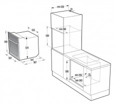 Gorenje BO647A33XG beépíthető sütő Konyhai termékek - Sütő-főzőlap, tűzhely (beépíthető) - Sütő (beépíthető) - 339319