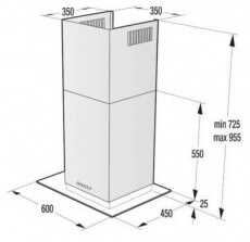 Gorenje WHGC623E15X Kürtős páraelszívó Konyhai termékek - Páraelszívó - Kürtős - 353888