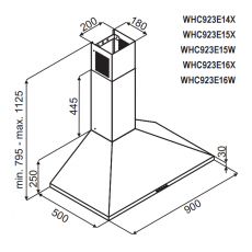 Gorenje WHC923E14X páraelszívó Konyhai termékek - Páraelszívó - Kürtős - 300388