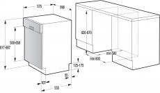 Gorenje GI66168X beépíthető mosogatógép Konyhai termékek - Mosogatógép - Normál (60cm) beépíthető mosogatógép - 362209