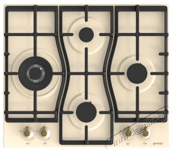 Gorenje GW6D42CLI Beépíthető gáz főzőlap - bézs Konyhai termékek - Sütő-főzőlap, tűzhely (beépíthető) - Gázfőzőlap (beépíthető) - 365585