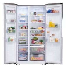 Gorenje NRS918EMX Side by side hűtőszekrény Konyhai termékek - Hűtő, fagyasztó (szabadonálló) - Amerikai típusú Side By Side hűtő - 372116