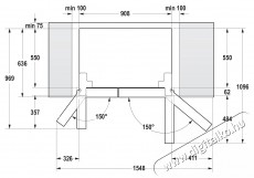 Gorenje NRS918EMB Side By Side hűtő Konyhai termékek - Hűtő, fagyasztó (szabadonálló) - Amerikai típusú Side By Side hűtő - 373108