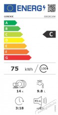 Gorenje GS620C10W Mosogatógép Konyhai termékek - Mosogatógép - Normál (60cm) szabadonálló mosogatógép - 383699