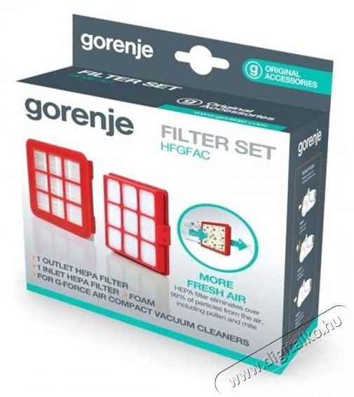 Gorenje HFGFAC / 732742 VCEA01GACWCY-hoz porszívó HEPA filter szűrőkészlet Háztartás / Otthon / Kültér - Porszívó / takarítógép - Szűrő - 393005