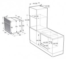 Gorenje  BSA6747DGWI beépíthető sütő Konyhai termékek - Sütő-főzőlap, tűzhely (beépíthető) - Sütő (beépíthető) - 494294