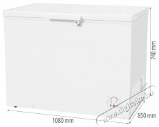 Gorenje FH301CW fagyasztóláda - 304 L Konyhai termékek - Hűtő, fagyasztó (szabadonálló) - Fagyasztóláda - 362194