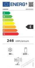 Gorenje NRK6202EW4 KitchenFit Hűtőszekrény Konyhai termékek - Hűtő, fagyasztó (szabadonálló) - Alulfagyasztós kombinált hűtő - 499770
