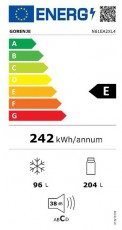 Gorenje N61EA2XL4 alulfagyasztós hűtőszekrény Konyhai termékek - Hűtő, fagyasztó (szabadonálló) - Alulfagyasztós kombinált hűtő - 501475