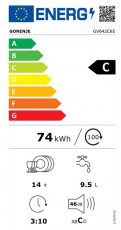 Gorenje GV642C65 beépíthető 14 terítékes mosogatógép Konyhai termékek - Mosogatógép - Normál (60cm) beépíthető mosogatógép - 501641