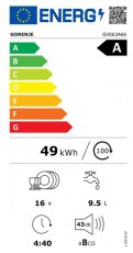 Gorenje GV663A66 beépíthető mosogatógép Konyhai termékek - Mosogatógép - Normál (60cm) beépíthető mosogatógép - 501642