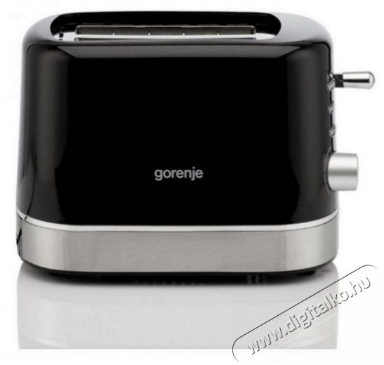 Gorenje T800DB fekete 2 szeletes kenyérpirító Konyhai termékek - Konyhai kisgép (sütés / főzés / hűtés / ételkészítés) - Kenyérpirító - 502368