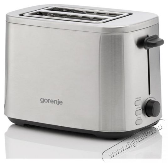 Gorenje T800DS ezüst 2 szeletes kenyérpirító Konyhai termékek - Konyhai kisgép (sütés / főzés / hűtés / ételkészítés) - Kenyérpirító - 502370