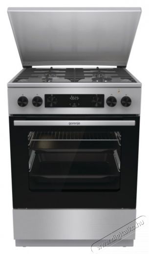 Gorenje GKS6C71XF kombinált gáztűzhely Konyhai termékek - Sütő-főzőlap, tűzhely (szabadonálló) - Kombinált tűzhely (szabadonálló) - 502737