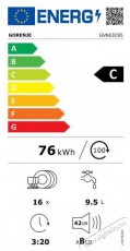 Gorenje GV663C65 Konyhai termékek - Mosogatógép - Normál (60cm) beépíthető mosogatógép - 504421