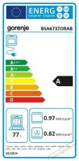 Gorenje BSA6737ORAB Konyhai termékek - Sütő-főzőlap, tűzhely (beépíthető) - Sütő (beépíthető) - 504408