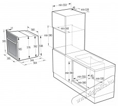 Gorenje BSA6737ORAB Konyhai termékek - Sütő-főzőlap, tűzhely (beépíthető) - Sütő (beépíthető) - 504408
