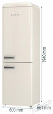 Gorenje ONRK619DC-L Konyhai termékek - Hűtő, fagyasztó (szabadonálló) - Alulfagyasztós kombinált hűtő - 504432