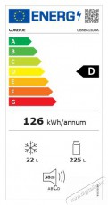 Gorenje OBRB615DBK Szabadonálló egyajtós hűtőszekrény Konyhai termékek - Hűtő, fagyasztó (szabadonálló) - Egyajtós hűtő - 400214