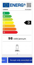 Gorenje R619DABK6 Hűtőszekrény, hűtőgép  Konyhai termékek - Hűtő, fagyasztó (szabadonálló) - Egyajtós hűtő - 494339