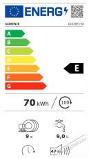 Gorenje GI520E15X beépíthető mosogatógép Konyhai termékek - Mosogatógép - Keskeny (45cm-ig) beépíthető mosogatógép - 374995