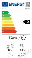 Gorenje GV561D10 mosogatógép Konyhai termékek - Mosogatógép - Keskeny (45cm-ig) beépíthető mosogatógép - 364190