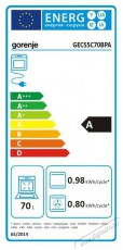 Gorenje GECS5C70BPA Konyhai term&eacute;kek - S&uuml;tő-főzőlap, tűzhely (szabadon&aacute;ll&oacute;) - Elektromos tűzhely (szabadon&aacute;ll&oacute;) - 505230
