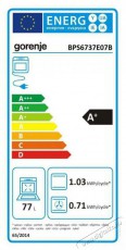 Gorenje BPS6737E07B Konyhai termékek - Sütő-főzőlap, tűzhely (beépíthető) - Sütő (beépíthető) - 505714